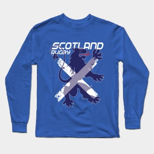 Scottish Rugby Rampant Lion Flag Fan Memorabilia Long Sleeve T-Shirt